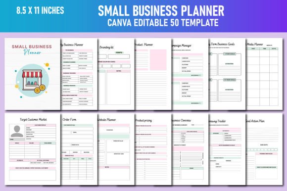Download Small Business Planner Canva KDP - Premium Resources