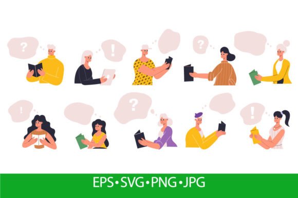 Download Young Male, Female Readers Portraits - Premium Resources