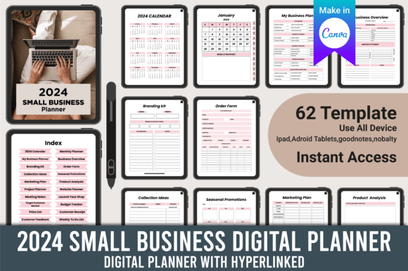 Download 2024 Small Business Digital Planner - Premium Resources