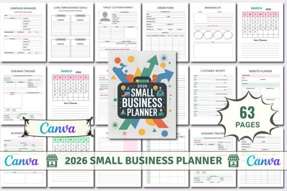 Download 2026 Small Business Planner KDP - Premium Bundle