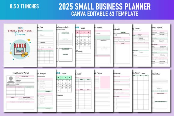 Download 2025 Small Business Planner Canva KDP - Premium Resources